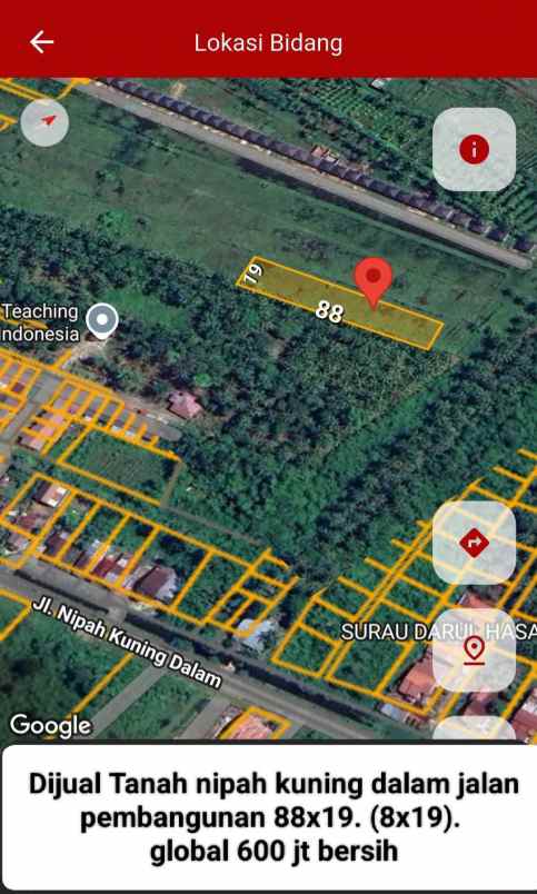 tanah pontianak barat