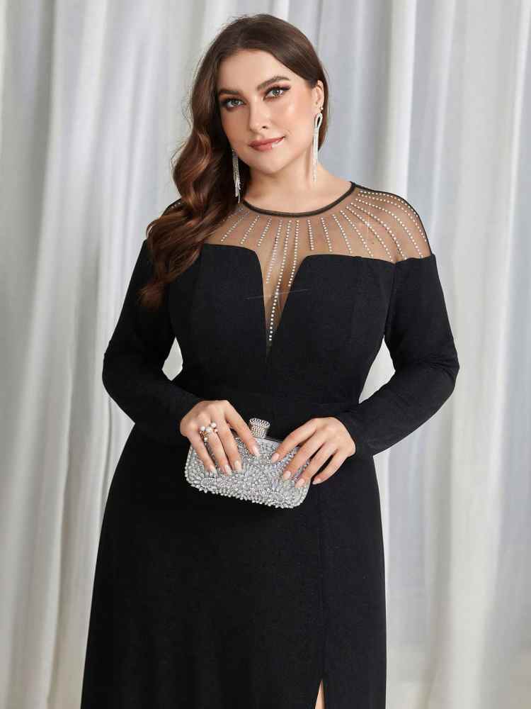 model baju pesta wanita gemuk agar terlihat langsing