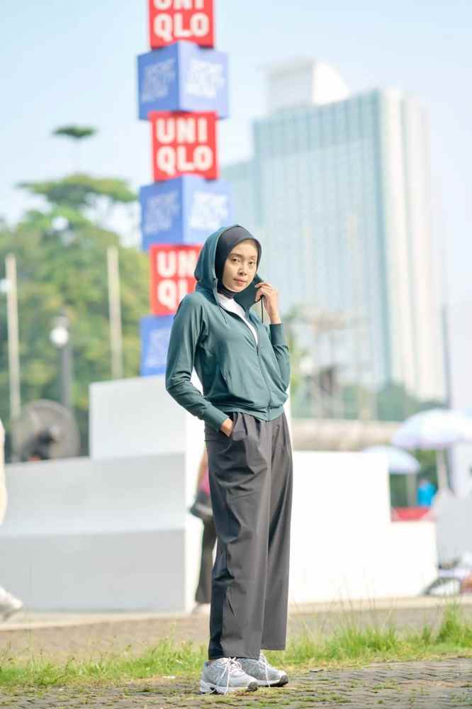 ootd jogging hijab legging